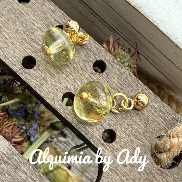 Alquimia yellow Artistic Earrings - Picture 1 of 1